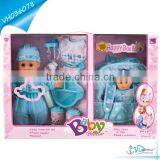 12 Inch Make Sound Laugh Cry Baby Doll Gift Set For Kids thumbnail-2