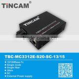 China Supplier TBC-MC3312E 10/100Base-Tx to 100Base-Fx Converter