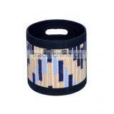 Natural Fibres Multi-color Stripe Storage Box thumbnail-1