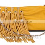 tassel decorative fashionable bags hand bag pure leather bags