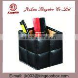 Jinhua Supplier Square Leather Stationary Holder Box thumbnail-2