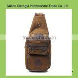 Factory Price Qualified Easy Taking Natural Canvas Chest Bag for Men