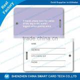 Plastic Pvc Travel Cards White Card Luggage Tags