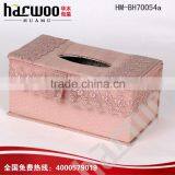 Household Canvas Wooden Square Tissue Box thumbnail-2
