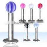 Beach Ball 3mm Ball Labret thumbnail-1