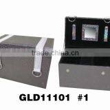 Shinny Leather Jewelry Box With Mirror From GLD thumbnail-1