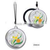 Unique Design Folded Makeup Mirror Shine Crystal Pocket Mirror Decorative Craft thumbnail-1