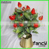 18 Heads Cheap Artificial Decorative Foam Strawberry Fruit Plants