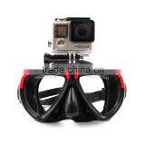 Diving Goggles Go Pro Mask Scuba Dive Snorkel Swimming Tempered Glasses For Go Pro Hero3 3+ 4 Xiaomi Yi Action Camera