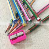 7" Standard Size Triangular Shape Color Striped HB Pencil Sharpened With Dipped End thumbnail-5