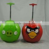 New product 2015 china alibaba supplier !!!abs animal kids trolley luggage bags