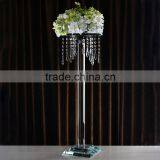 2016 Cheap Custom Size Crystal Glass Flower Stand Centerpieces