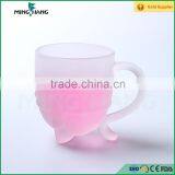 Frosted Glass Cup With Handle for Water thumbnail-4