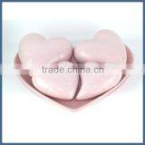 Romantic Pink Ceramic Heart Craft for Home Decor thumbnail-2