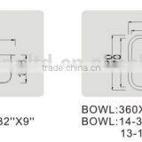 High Quality Stainless Steel 304 Stamping Undermount Sink -KS-UM-D42-2 thumbnail-2