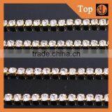 Crystal Close Rhinestone Chain Copper Cup Chain for Clothing Embellishment thumbnail-3