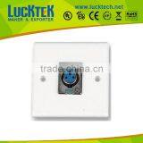 XLR Socket Wall Plate Faceplate Outlet - White Plastic Finish thumbnail-1