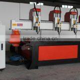 4 Heads 2500*1300mm Relief CNC Router on 4 Z-axis NcStudio Control ZK-2513-4