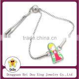 High Quality Stainless Steel Blessed Virgin Mary Mother of God Bracelet Charms Catholic Family Daily Prayer Jewelry Wholesales thumbnail-1