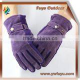 Purple Pig Suede Glove for Ladies