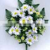 H47cm White Marguerite Daisies Artificial Flowers for Grave Decorations thumbnail-1