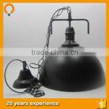 High Quality Vintage Lighting Fixture ,black colour shade parts ,black fabric cable
