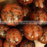 High Quality Natural Stone Mahagony Obsidian Ball