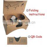Cardboard V2, Version 2 or V2.0, Newest 3D VR Virtual Reality Glasses, Nose Pad, NFC ,head Strap QR Code thumbnail-6