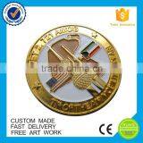Novelty Gold and Silver Enamel Coin thumbnail-3