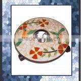 Mosaic Top Rolling Plant Caddy thumbnail-1