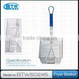 High Quality Stainless Steel Deep Frying Basket With Handle Fry Basket thumbnail-1