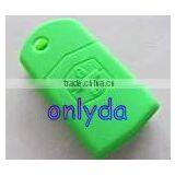 High Quality Silicone Car Key Cover for Mazda Mazda Remote Key Silicon Cover (green)