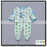 BKD 2016 Contrast Color Pockets Baby Boys Romper and Flock Printed Baby Clothes thumbnail-1