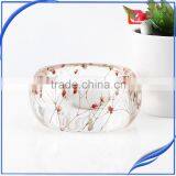 Fashion Wholesale Factory Price Real Dried Flower Resin Bracelet thumbnail-4