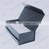 High Quality Black Cardboard Box, Folded Black Gift Box With Magnet Inside