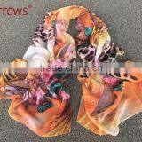 Fresh Orange Color Sexy Shawls and Scarf Stole for Young Girls and Office Ladies thumbnail-5