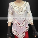Wholesale White Plain middle sleeve Lace tops lace extender