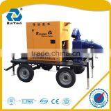 Diesel Engine Water Pump Removable Trailer Irrigation Flood Prevention 350m3/hr thumbnail-1
