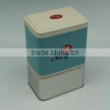 Rectangular portable Chinese sugar box,sugar tin box