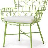 Outdoor Chair Single Chair Metal Frame Taiwan Olifen Waterproof 8cm Cushion thumbnail-3