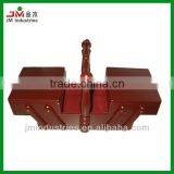 Foldable Wood Sewing Box With Handle thumbnail-1