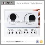 Creative Novelty Fashion Simple Lazy White Black Design Digital Eye Clock thumbnail-1