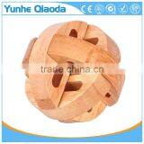 Kids Educational Toy Wooden Ball Kongming Lock