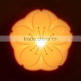 Plug Romantic Sakura Adjustable Voice Light Motion Sensor Led Night Light thumbnail-3