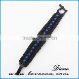 Stainless Steel Shackle Buckle Hiking Outdoor Survival Paracord Bracelet thumbnail-4