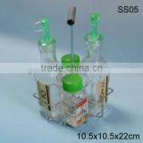 Clear Square Glass Jar for Spice thumbnail-1