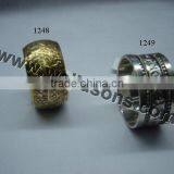 Cheap Wedding Crystal Napkin Ring | Brass Polished Metal Napkin Ring thumbnail-1