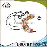 NBRSC Hot Products Custom Design Tool Set BBQ Grill With Tools Set of 6pcs 4.5" Skewer For Plate thumbnail-4