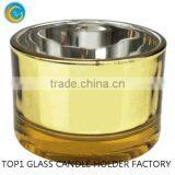 Cylinder Wine Glasses Flared Tealight Glass Cup Purple Glass