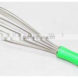 Popular Stainless Steel Spiral Egg Beater With Plastic Handle thumbnail-1